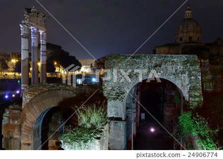Caesar Forum ruins in Rome, Italy. Caesar Forum ruins in Rome, Italy. 24906774