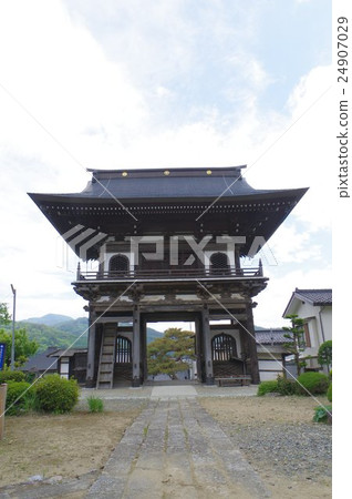 Shinshu Ina Takashi Temple Mitsukoji鐘樓門Kaikyo Tadashi Naito先生的Bodaiji 24907029