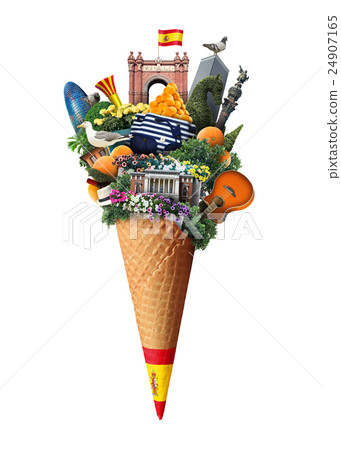 Spain, attractions Spain in the ice cream cone 24907165