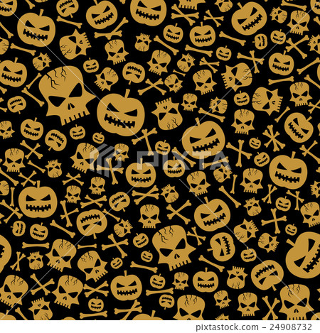 Vector Halloween Seamless Background Vector Halloween Seamless Background 24908732