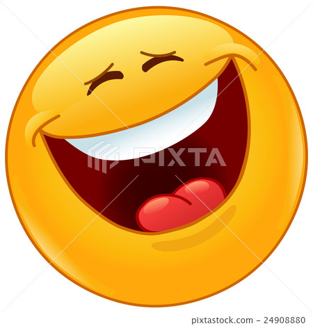 Laughing out loud with closed eyes emoticon Laughing out loud with closed eyes emoticon 24908880