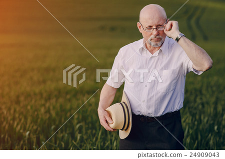 old man in field 24909043
