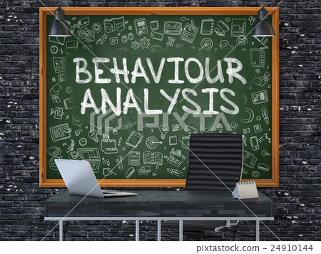 Chalkboard on the Office Wall with Behaviour Chalkboard on the Office Wall with Behaviour 24910144