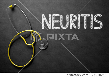 Chalkboard with Neuritis Concept. 3D Illustration. 24910258