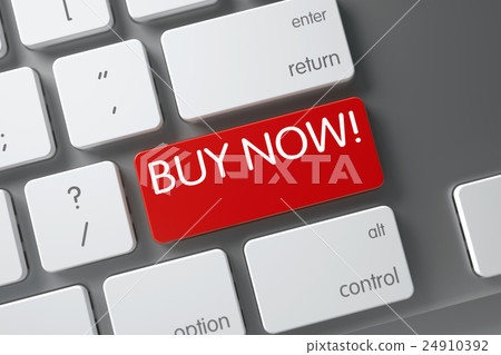 Buy Now - Red Key. 3D. 24910392