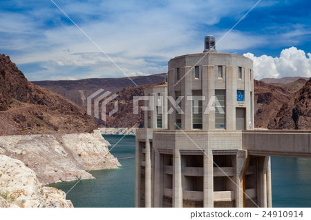Hoover Dam Intake Towers. Hoover Dam in Nevada, 24910914