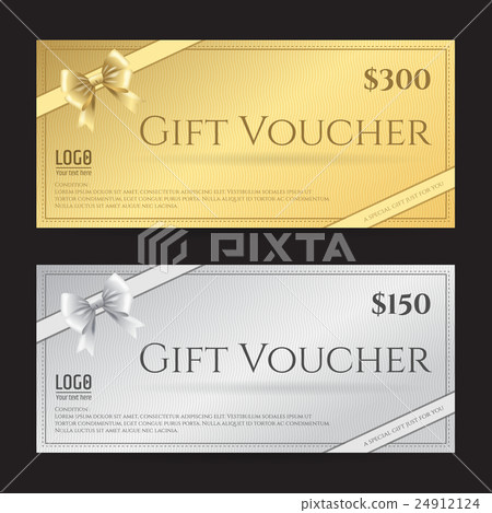 Elegant gift card or gift voucher template  24912124
