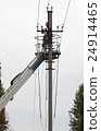 Electrician working at a pillar 24914465