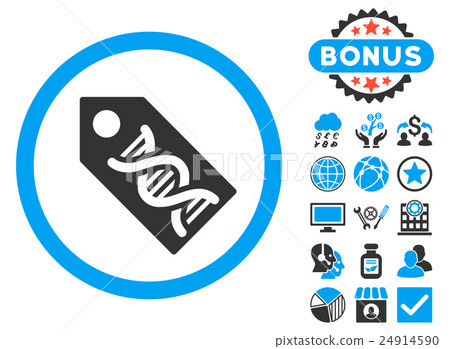 DNA Marker Flat Vector Icon with Bonus DNA Marker Flat Vector Icon with Bonus 24914590