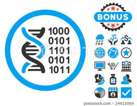 Genetical Code Flat Vector Icon with Bonus Genetical Code Flat Vector Icon with Bonus 24915069