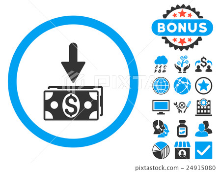 Get Dollar Banknotes Flat Vector Icon with Bonus Get Dollar Banknotes Flat Vector Icon with Bonus 24915080