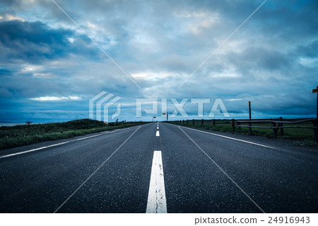 A straight road A straight road 24916943