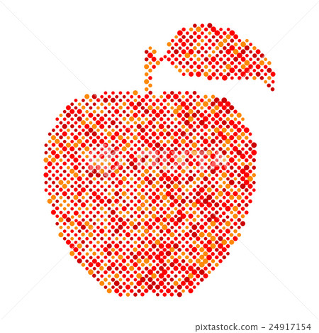 Red apple isolated vector 24917154