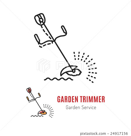 Line vector trimmer Gardening tools Line vector trimmer Gardening tools 24917156