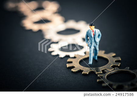 Gears and businessmen Gears and businessmen 24917586