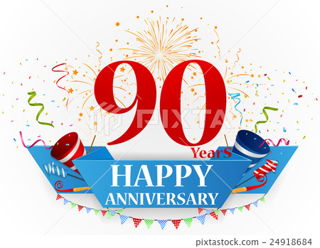 Happy anniversary celebration design 24918684