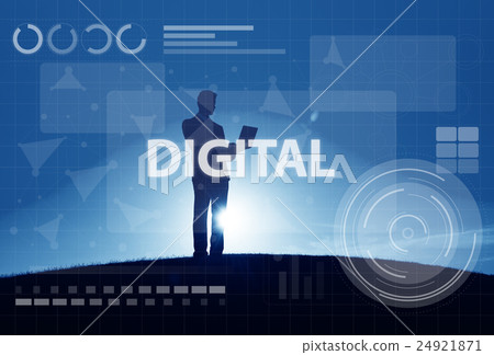 Computer Network Digital Connection Technology Concept 24921871