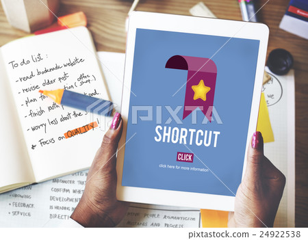 Shortcut Internet Guide Direction Process Concept 24922538