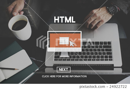 HTML Coding Computer Homepage Internet Network Concept 24922722