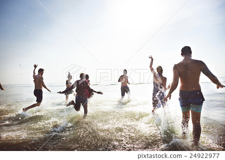 Friendship Happiness Beach Summer Holiday Concept 24922977