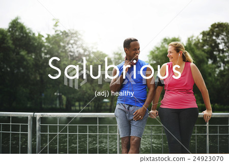 Salubrious Wellness Healthy Fitness Strong Powerful Concept 24923070