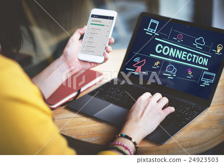 Connection Bond Networking Social Media Link Concept Connection Bond Networking Social Media Link Concept 24923503