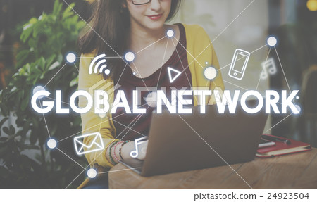 Social Networking Global Communications Technology Connection Concept 24923504