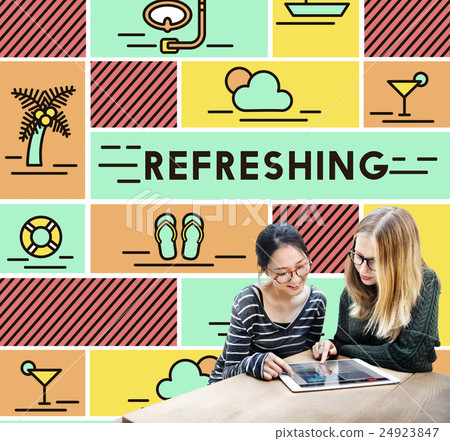 Refreshing Refreshment Renew Rethink Restart Concept 24923847