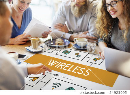 Connection Wireless Online Transmission Transfer Concept 24923995
