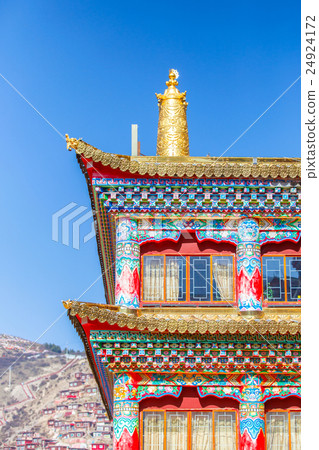 Unique architecture in the colorful windows 24924172