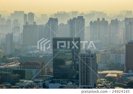 Landscape of the Singapore financial district 24924185