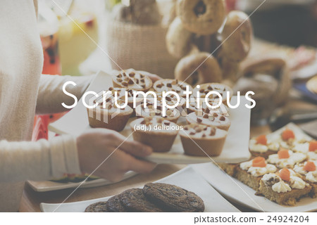 Scrumptious Delicious Appetizing Food Graphic Concept Scrumptious Delicious Appetizing Food Graphic Concept 24924204
