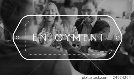 Enjoy Enjoyment Pleasurable Happiness Delightful Concept Enjoy Enjoyment Pleasurable Happiness Delightful Concept 24924294
