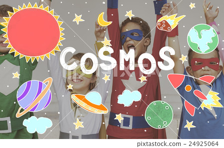 Outer Space Icons Drawing Graphics Concept 24925064