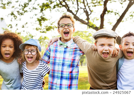 Modern Hipster Children Outdoors Concept 24925067