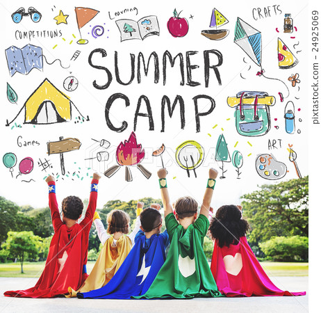 Summer Camp Adventure Exploration Enjoyment Concept Summer Camp Adventure Exploration Enjoyment Concept 24925069