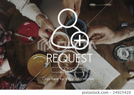 Add Friends Community Connection Socialize Concept 24925420