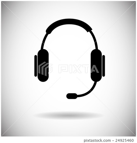 Headphones Web Icon Black Earphones 24925460