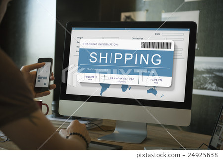 Logistics Delivery Cargo Freight Shipment Concept 24925638