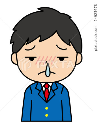 Male student runny nose 24925678