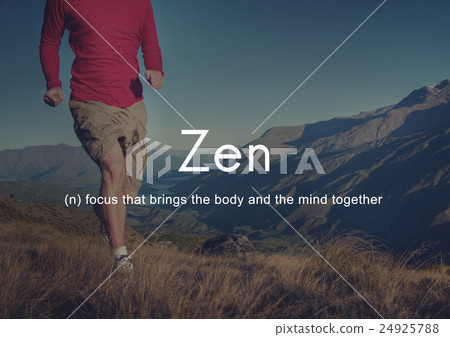 Zen Spirituality Buddhism Body and Mind Meditation Concept 24925788