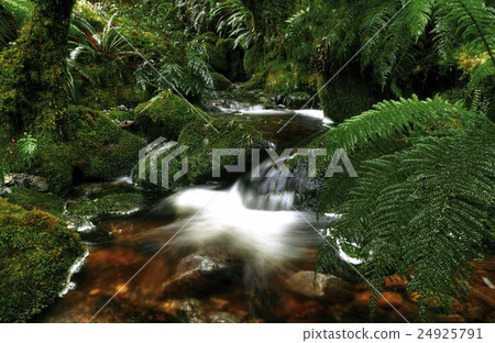 Cascading Waterfall Pancake Rocks Concept Cascading Waterfall Pancake Rocks Concept 24925791