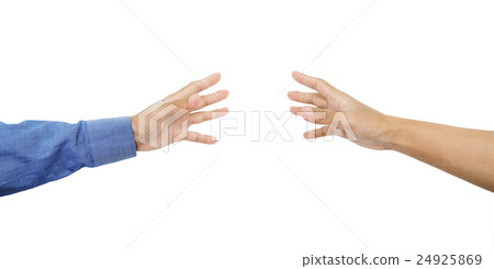 Hands reaching out with skin tan, isolated Hands reaching out with skin tan, isolated 24925869