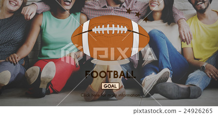 Football Game Ball Play Sports Graphics Concept 24926265