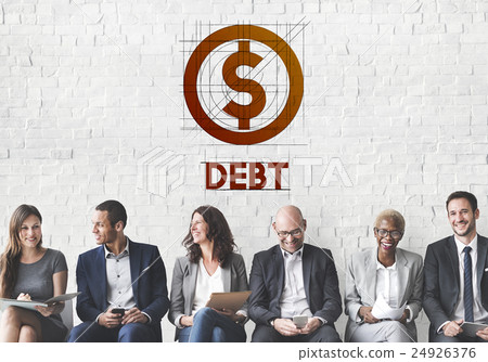 Debt Financial Money Technology Graphic Concept Debt Financial Money Technology Graphic Concept 24926376