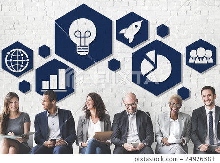 Global Business Strategy Planning Icon Concept Global Business Strategy Planning Icon Concept 24926381