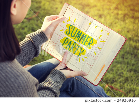 Suumer Party Celebration Summertime Beach Concept 24926910