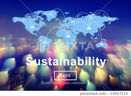 Sustainability Awareness Ecology Economy Viable Concept 24927235