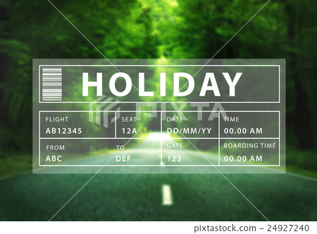 Holiday Travel Tourism Relaxation Graphic Concept 24927240