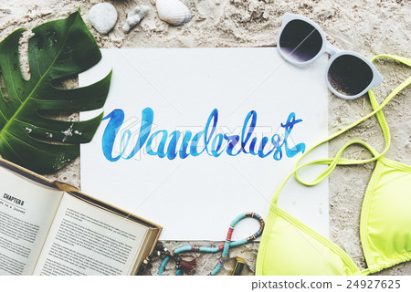 Summer Travel Trip Vacation Wanderlust Beach Concept 24927625